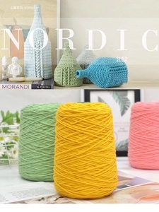 Fil à tufter 100 % acrylique en gros, 8 brins, 400 g/pièce, fil de coton laitier, grand stock pour pistolet à tufter et tricot - Product Image 1
