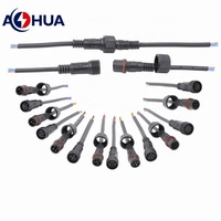 AOHUA 18AWG 20AWG 4 pin LED cable de alimentación conector impermeable 4 pin IP65 personalizado coche arnés de cables eléctricos en línea
