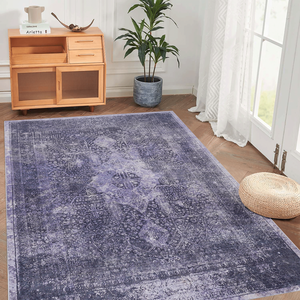 DB Tapis pliables antidérapants à poils bas 5x8 Rectangle lavable pour chambre à coucher-Techniques 3D adaptées aux enfants et aux animaux de compagnie - Product Image 1