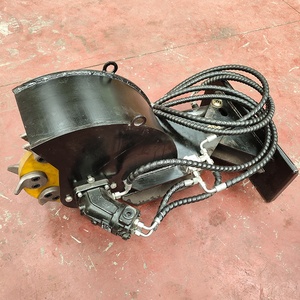 Alat pertanian taman, penggiling tunggul untuk Mini Skid Steer pemuat selip <span class=keywords><strong>16</strong></span> pompa hidrolik pemuat depan 610 Mm - Product Image 2
