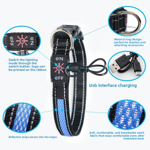 <span class=keywords><strong>Collar</strong></span> de Nailon con Luz LED Recargable por USB, Suave y Brillante para Perros Medianos y Grandes en la Noche - Product Image 3