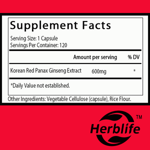 Capsules de ginseng coréen OEM/ODM, énergie, concentration, performance, vitalité et soutien immunitaire, complément d'extrait de ginseng coréen - Product Image 2