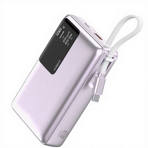 Cargador Portátil de 20000 mAh con Carga Rápida PD de 65 W para 3 Dispositivos a la Vez, para Teléfono, Laptop y Auriculares, Pantalla LED, Servicio OEM - Product Image 1