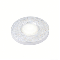 Lampes de plafond LED modernes en cristal blanc, design avec couvercle en acrylique, commande par interrupteur, pour hôtels, chambres à coucher, couloirs