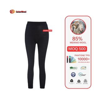 Solarwool Fitness Wear Sport Tie Dye Training Workout Leggings Merino Wool Bottoms Pants