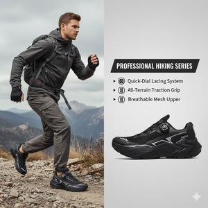 <span class=keywords><strong>Scarpe</strong></span> da <span class=keywords><strong>Trail</strong></span> <span class=keywords><strong>Running</strong></span> da Uomo Estive Traspiranti con Fibbia Girevole Sneakers per Tutti i Terreni Leggere Ammortizzanti Antiscivolo per Escursionismo - Product Image 1