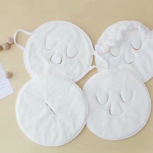 Mascarilla de toalla de 3 agujeros, mascarilla de toalla facial reutilizable, vaporizador Facial, compresa fría y caliente, toallas hidratantes para mujeres y niñas - Product Image 2