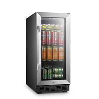 Réfrigérateur à boissons commercial Vantico 80L avec porte en verre, à poser sous le comptoir, pour bar, hôtel, restaurant, vente en gros