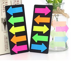 กระดาษโน้ตรูปทรงลูกศร PET กันน้ำ ใช้ซ้ำได้ แถบดัชนีแบบมีกาวในตัว ป้ายกำกับสำหรับทำเครื่องหมายหนังสือ สรุปย่อหน้า - Product Image 6