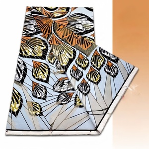 <span class=keywords><strong>Tissu</strong></span> Wax <span class=keywords><strong>Africain</strong></span> 100 % Doux Véritable, Imprimé Doré, Grand Luxe, en Coton Réel <span class=keywords><strong>Hollandais</strong></span> (Dutch Ankara) pour la Couture - Product Image 1