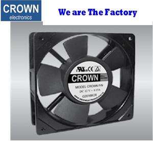 Ventilador Crown 12025 T12 DC para servidor personalizable OEM sin escobillas con aspas de plástico - Product Image 3