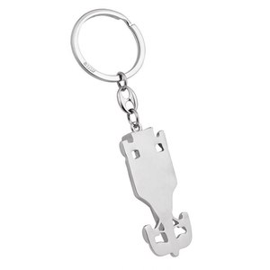 Llavero Personalizado de Fórmula 1, Diseño en Cuero Azul y Metal para Uso Empresarial - Product Image 2