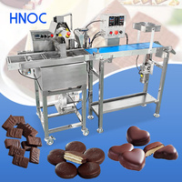 Machine de recouvrement de chocolat automatique industrielle HNOC 300 kg, ligne de recouvrement de chocolat