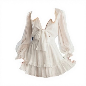 Vestidos Cortos de Verano para Mujer, Sin Tirantes, Casuales, Transpirables, con Lazo en la Cintura y Diseño de Espina de Pescado, Gran Venta 2026 - Product Image 3
