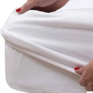 Protège-matelas imperméable hypoallergénique en Polyester blanc pur pour Aldults