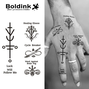 <span class=keywords><strong>Tatouage</strong></span> au jus de Jagua Boldink personnalisé, réaliste, mandala, art corporel, imperméable, longue durée, 2 semaines - Product Image 3