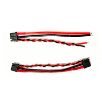 موصل أنثى Amass XT30U 2 Plus 2 مع سلك 18AWG مضاد للتداخل وكابل إشارة ملتوي لمحركات RC