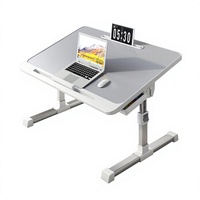 Bureau portable réglable pour ordinateur portable, pliable, avec tiroir, pour la maison, le bureau, l'étude et le travail