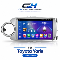 Lecteur DVD de voiture pour Toyota Yaris 2012-2018 Android 15 2DIN Autoradio GPS CarPlay DSP RDS BT FM AM HD 4G SWC 5.1 WiFi