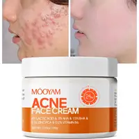 Crème Anti-acné à base de Zinc, 50g, traitement à l'acide salicyque, Anti-taches, contrôle de sébum, rétrécissement des Pores, BHA, crème pour le visage