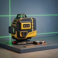 Laser vert 4D à réticule rotatif 360° de 16 lignes, portée 50m, auto-nivelant, pour la construction et le bricolage à usage domestique