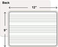 Tableau blanc effaçable à sec personnalisé en gros de personnel de musique Lapboard Notes de musique double face tableau blanc