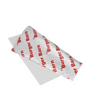 Premium Best Quality Fast Food Insulated Hamburger Wrapper <b>Burger</b> Greaseproof Printed Aluminum Foil Sheet Food Grade Customized - Product Image 1