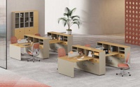Bureau du personnel Table d'ordinateur Cloisons de bureau Vente de bureau pour table avec armoire latérale