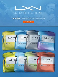 <span class=keywords><strong>Cordage</strong></span> de tennis <span class=keywords><strong>Luxilon</strong></span> Polyester avec logo personnalisé pour le modèle Rough 125 <span class=keywords><strong>4G</strong></span> WRZ990240 pour la raquette de Federer - Product Image 3