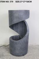 Personnalisé nouveau bougeoir en résine intérieur maison cadeau fibre de verre fontaine d'eau lumière pour jardin salon mur maison chambre décor