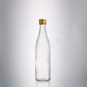 Offre Spéciale – Bouteille en Verre Transparent <span class=keywords><strong>de</strong></span> 500 ml (17 oz) avec Bouchon à Vis pour Boissons Gazeuses, Jus, Lait <span class=keywords><strong>de</strong></span> <span class=keywords><strong>Soja</strong></span>, Bière, Vin – Verre Blanc <span class=keywords><strong>de</strong></span> Haute Qualité - Product Image 2
