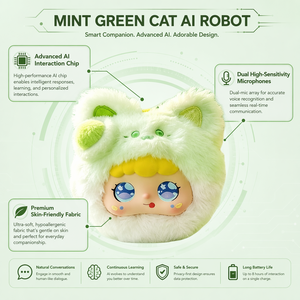 Robot Peluche AI di Nuova Generazione con Memoria Profonda + Q&A in <span class=keywords><strong>Tempo</strong></span> <span class=keywords><strong>Reale</strong></span>, Innovazione Europea, Giocattolo Interattivo Intelligente - Product Image 3