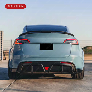 Kit de carrosserie en Fiber de carbone 2019 de haute qualité pour <span class=keywords><strong>Tesla</strong></span> modèle Y mise à niveau vers le Style <span class=keywords><strong>C</strong></span> avec lèvre avant diffuseur arrière jupes latérales becquet - Product Image 4