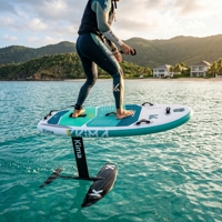 Planche de SUP Hydrofoil Unisexe Kinma avec Deck en EVA et PVC Drop Stitch, Pompe et Laisse Incluses, Garantie 1 An pour le Surf Océanique et le Foiling