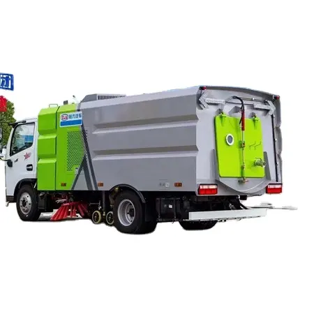 Yüksek verimlilik ucuz fiyat 4x2 sokak yol vakum temizlik kamyonu 5 ton süpürme temizlik kamyonu