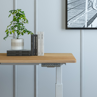 Höhenverstellbarer Schreibtisch mit Doppelmotor, Büromöbel, Sitz-Steh-Schreibtisch, Elektrisch Höhenverstellbarer Tisch mit 2-Stufen-Gestell