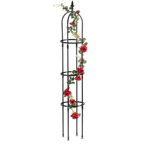 Enrejados de arco de jardín de plantas de escalada recubiertas de plástico, obelisco redondo de Metal, gran oferta, <span class=keywords><strong>2022</strong></span> - Product Image 1