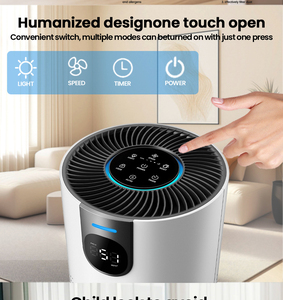Vendita calda ad alta efficienza Desktop Home Room Hepa 13 filtro modalità <span class=keywords><strong>di</strong></span> sonno <span class=keywords><strong>purificatore</strong></span> d'<span class=keywords><strong>aria</strong></span> per camera da letto con sostituzione del filtro che ricorda - Product Image 5
