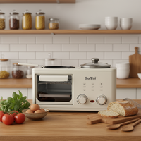 Machine à petit-déjeuner multifonctionnelle pratique 4 en 1 pour la maison et la cuisine, vente chaude en usine, pour faire des steaks frits et du café