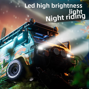 4WD RC <b>Off</b>-<b>Road</b> Racing Drift Vehicle Toy High-Speed Electric Plastic Car <b>Lights</b> Rechargeable Follow Me Feature Ready-to-Go 20m - Product Image 5