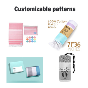 Serviette de plage en microfibre personnalisée avec nom Mr&Mrs, motif floral estival, logo, techniques de tricot, pour la piscine et <span class=keywords><strong>les</strong></span> voyages - Product Image 6