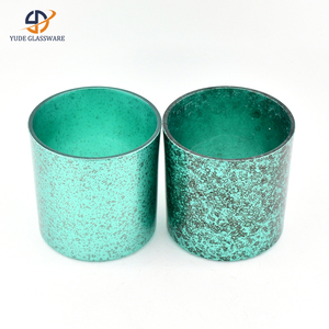 Portacandele in Vetro da 300ml di Alta Qualità con Gradazione di Colore Fatto a Mano per Decorazioni Domestiche, Matrimoni e Natale - Product Image 6