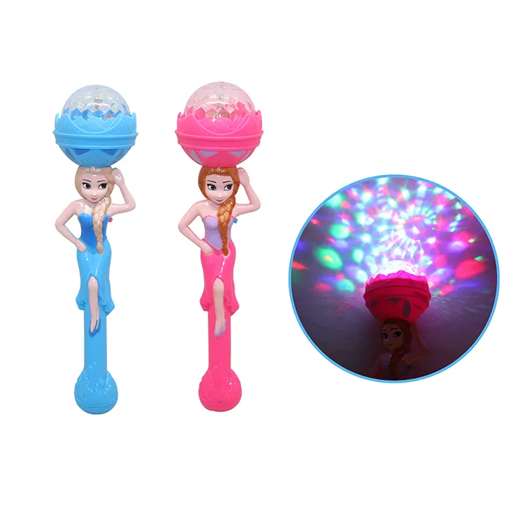 Light Up Star Magic Wand LED cambia colore lampeggiante Fairy Princess projector glowing Stick