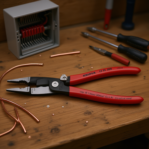 Pince coupante Knipex 13 91 200 pour fils en cuivre et aluminium, outil d'installation électrique - Product Image 2