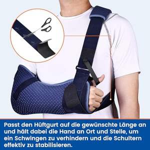 Logotipo personalizado Braço Sling para Ombro <span class=keywords><strong>Brace</strong></span> Lesão com Cinta de Cintura-Imobilizador <span class=keywords><strong>Brace</strong></span> Suporte para Dormir RotatorCuff - Product Image 3