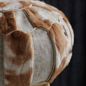 Pouf Patchwork Confortable, Pouf de Luxe Léger et Tabouret en Peluche pour Salon, Hôtels et Gîtes - Product Image 4