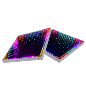 30W 50cm Bảng điều khiển DMX512 RGB ánh sáng sân khấu sàn gạch đèn ngầm DJ Disco ánh sáng sàn nhảy 3D Infinity gương video ánh sáng - Product Image 6