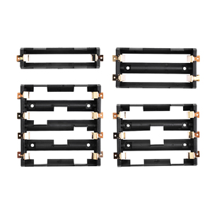 1x2x3x4x18650 serie di batterie titolare scatola di stoccaggio contenitore power bank con perni in bronzo goccia nave all'ingrosso - Product Image 1