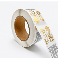Etiqueta Adhesiva Impermeable con Estampado Dorado en Relieve, Impresión en Papel Texturizado para Perfumes, Aceites Esenciales y Productos Capilares