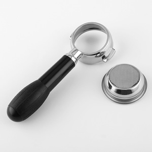 Stainless Steel Bottomless Portafilter 58mm Single Layer <b>Filter</b> <b>Coffee</b> Machine Handle Universal Single Double Cup - Product Image 2